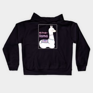 No probllama llama Kids Hoodie